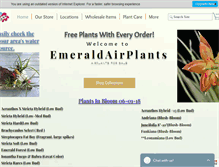 Tablet Screenshot of emeraldairplants.com